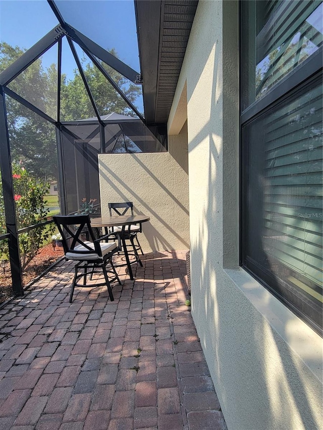 20188 Tesoro Dr, Venice, FL 34293 - view of patio / terrace featuring a lanai