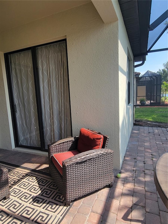 20188 Tesoro Dr, Venice, FL 34293 - view of patio / terrace with glass enclosure