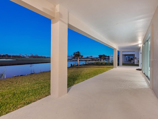 9810 Eagle Preserve Dr, Englewood, FL 34224 - view of patio / terrace with a water view