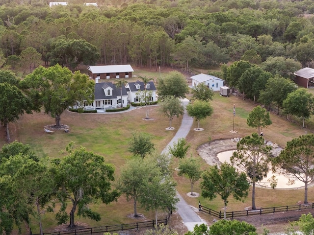 6824 283rd St E, Myakka City, FL 34251 - aerial view of property's location with a heavily wooded area