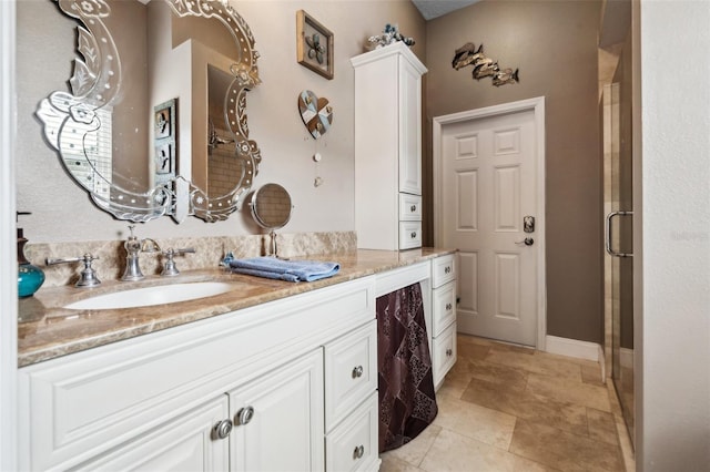 6824 283rd St E, Myakka City, FL 34251 - full bathroom featuring vanity and a stall shower