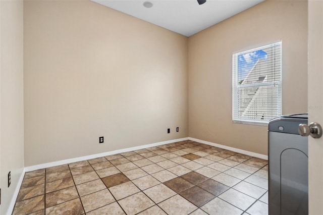 6824 283rd St E, Myakka City, FL 34251 - unfurnished room with baseboards and light tile patterned flooring