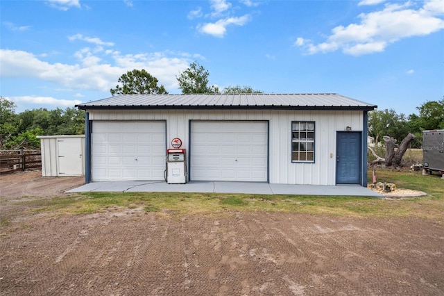 6824 283rd St E, Myakka City, FL 34251 - detached garage with fence