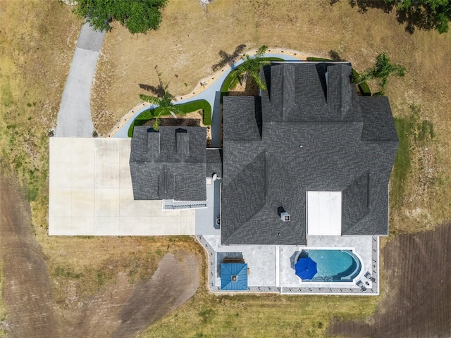 6824 283rd St E, Myakka City, FL 34251 - view from above of property with a pool area