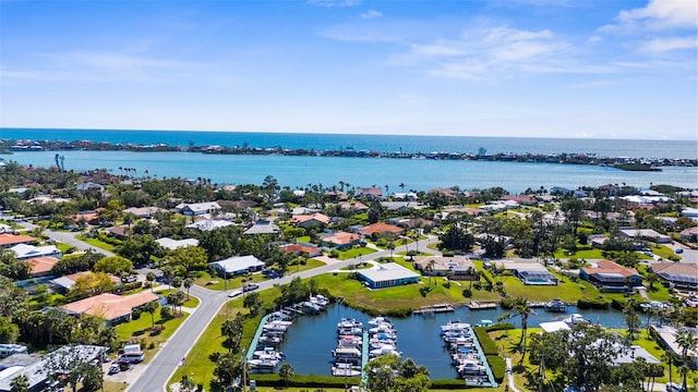 205 Cavallini Dr, Nokomis, FL 34275 - drone / aerial view featuring a residential view and a water view