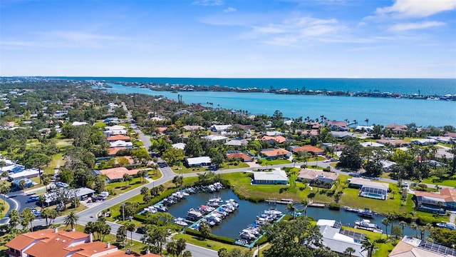 205 Cavallini Dr, Nokomis, FL 34275 - bird's eye view featuring a residential view and a water view