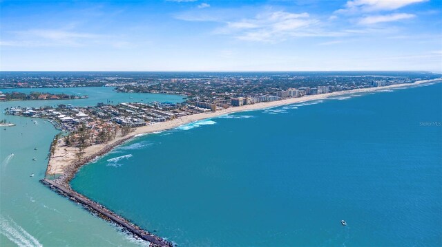 205 Cavallini Dr, Nokomis, FL 34275 - aerial view featuring a beach view and a water view