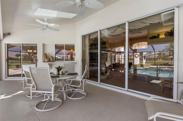511 Governors Green Dr, Venice, FL 34293 - sunroom / solarium featuring a skylight