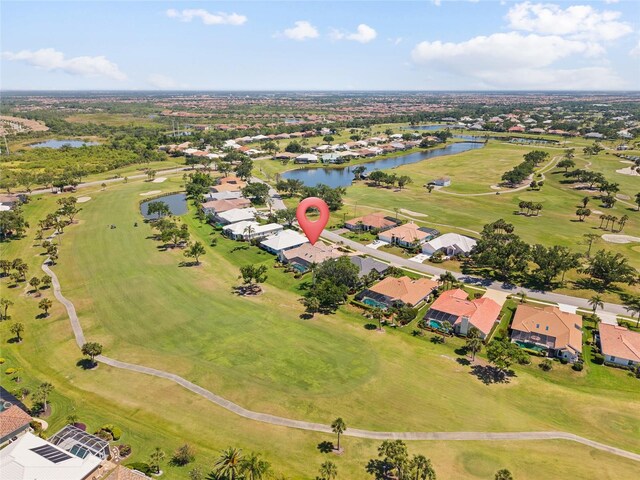 511 Governors Green Dr, Venice, FL 34293 - aerial view featuring a residential view, golf course view, and a water view