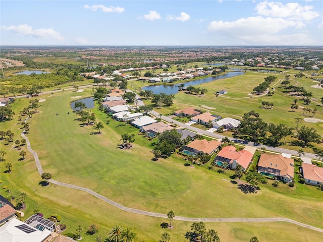 511 Governors Green Dr, Venice, FL 34293 - drone / aerial view with view of golf course, a residential view, and a water view