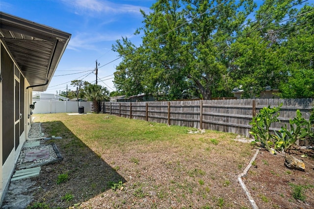 3355 Roslyn Rd, Venice, FL 34293 - view of yard with a fenced backyard