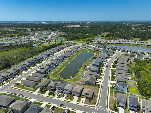 4523 Birdsong Dr, Palmetto, FL 34221 - aerial view with a residential view and a water view