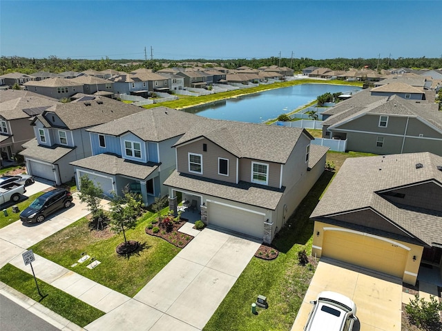 4523 Birdsong Dr, Palmetto, FL 34221 - aerial view featuring a residential view and a water view