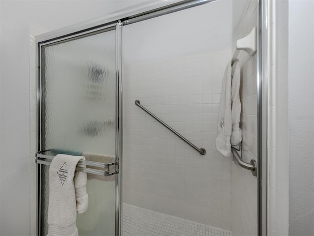 full bath featuring a shower stall