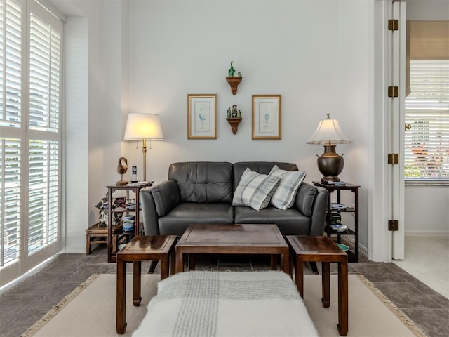 view of living area