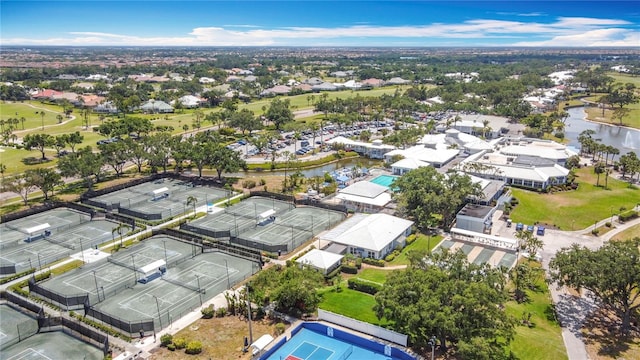 542 Clubside Cir Unit 20, Venice, FL 34293 - bird's eye view with a residential view and a water view