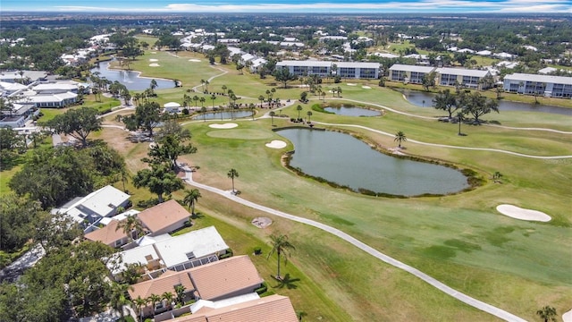542 Clubside Cir Unit 20, Venice, FL 34293 - aerial view with golf course view, a residential view, and a water view