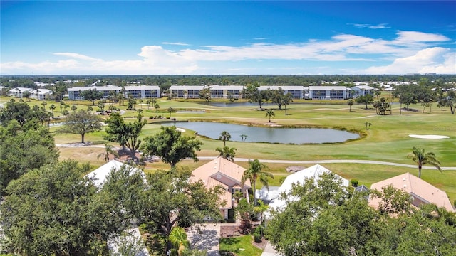 542 Clubside Cir Unit 20, Venice, FL 34293 - drone / aerial view with view of golf course and a water view