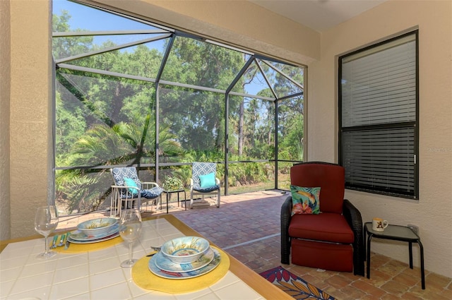 view of sunroom / solarium