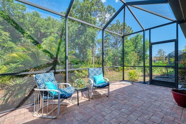 view of sunroom / solarium