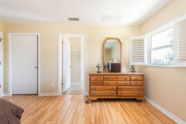 14124 Kewanee Ln, Port Charlotte, FL 33981 - bedroom featuring light wood-style floors, visible vents, and baseboards