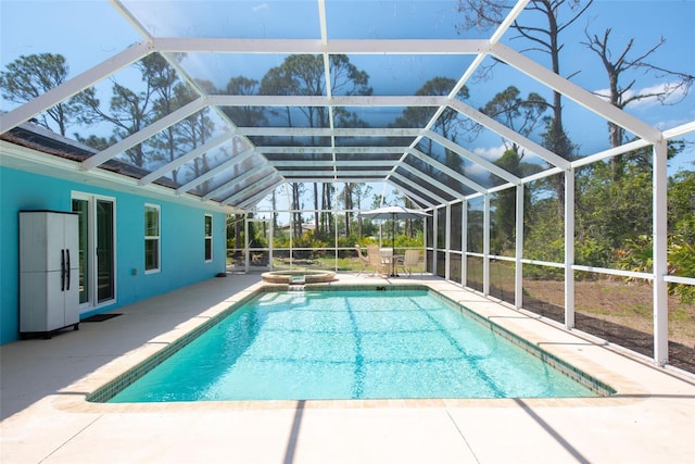 14124 Kewanee Ln, Port Charlotte, FL 33981 - view of pool with a patio and a lanai