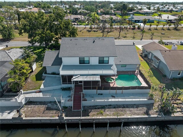 birds eye view of property featuring a residential view