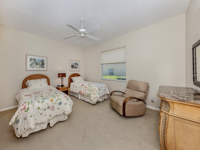2022 Calusa Lakes Blvd, Nokomis, FL 34275 - carpeted bedroom featuring ceiling fan and baseboards