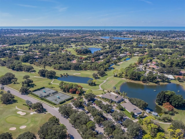2022 Calusa Lakes Blvd, Nokomis, FL 34275 - bird's eye view with a water view and view of golf course