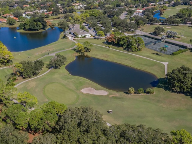 2022 Calusa Lakes Blvd, Nokomis, FL 34275 - drone / aerial view with a residential view, a water view, and golf course view