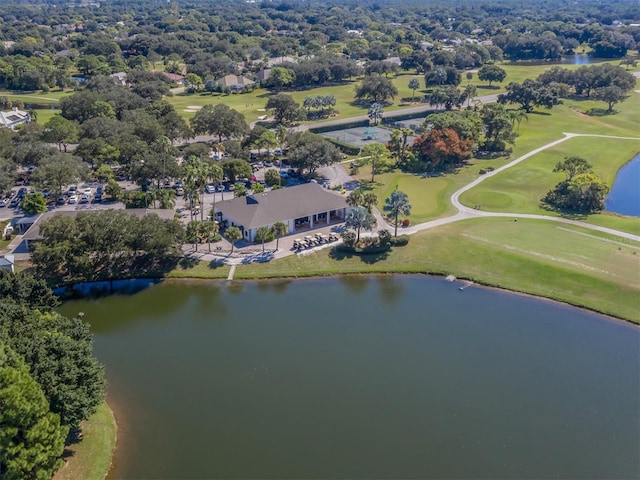 2022 Calusa Lakes Blvd, Nokomis, FL 34275 - bird's eye view featuring golf course view and a water view