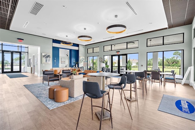 lobby with visible vents