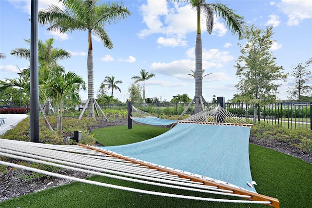 surrounding community with fence