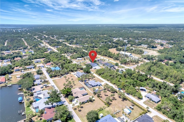 drone / aerial view featuring a residential view