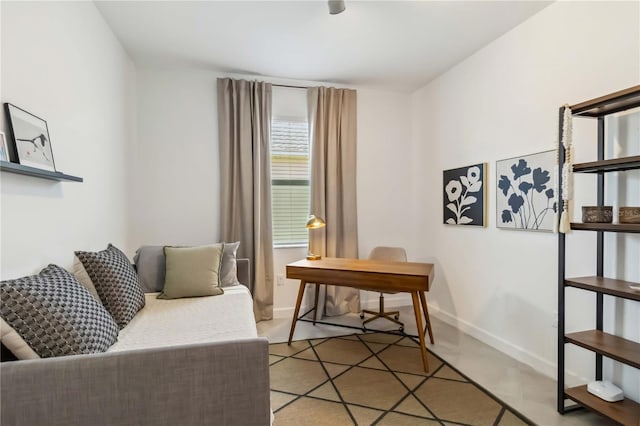 office featuring baseboards