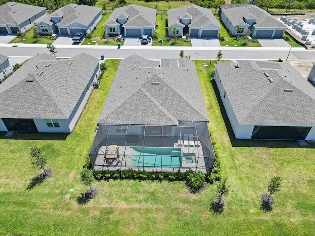 birds eye view of property featuring a residential view