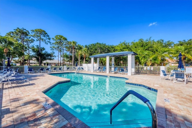 819 Montrose Dr Unit 102, Venice, FL 34293 - pool with a patio and fence
