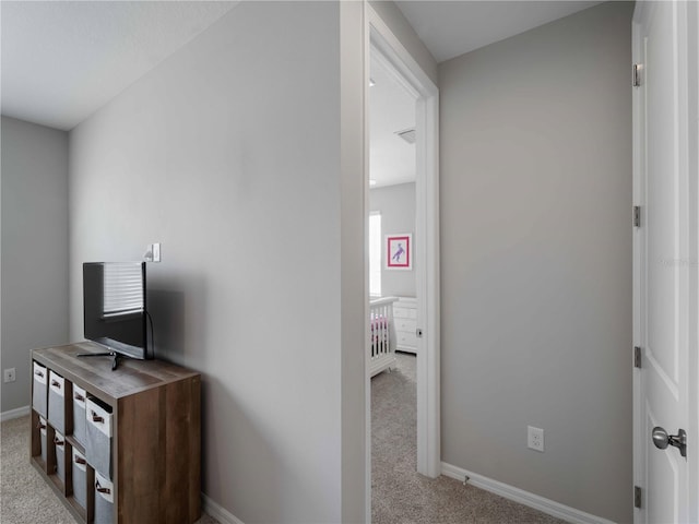 8304 Shooting Star Rd, Sarasota, FL 34241 - hallway with carpet and baseboards