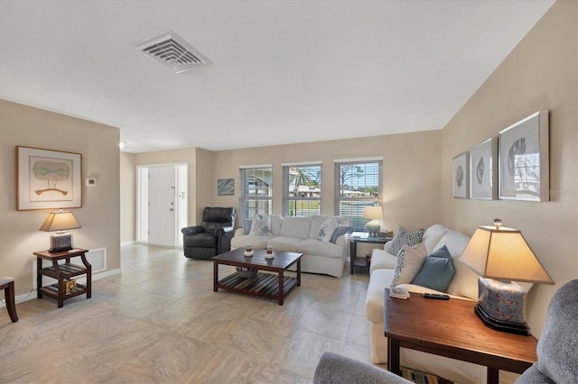 316 Signorelli Dr, Nokomis, FL 34275 - living area with baseboards and visible vents