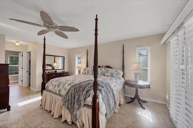 316 Signorelli Dr, Nokomis, FL 34275 - bedroom featuring baseboards and ceiling fan