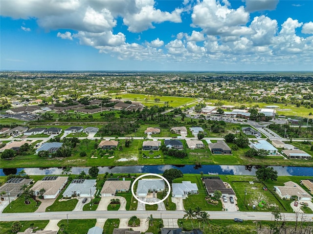 447 Rotonda Cir, Rotonda West, FL 33947 - aerial view of residential area with a nearby body of water