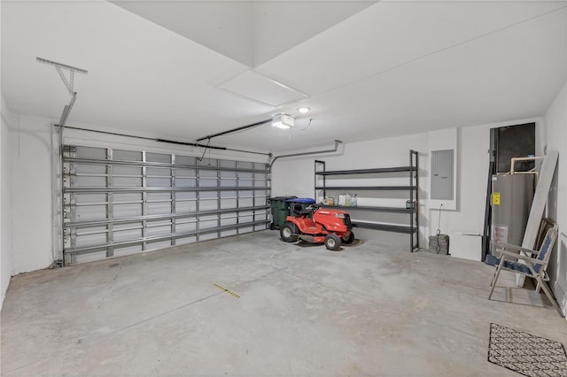 2032 Jagust Rd, North Port, FL 34288 - garage featuring water heater and electric panel