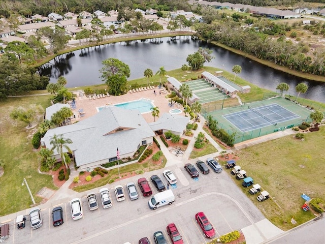 657 Foxwood Blvd, Englewood, FL 34223 - bird's eye view of a large body of water