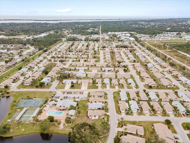 657 Foxwood Blvd, Englewood, FL 34223 - aerial overview of property's location with a large body of water and nearby suburban area