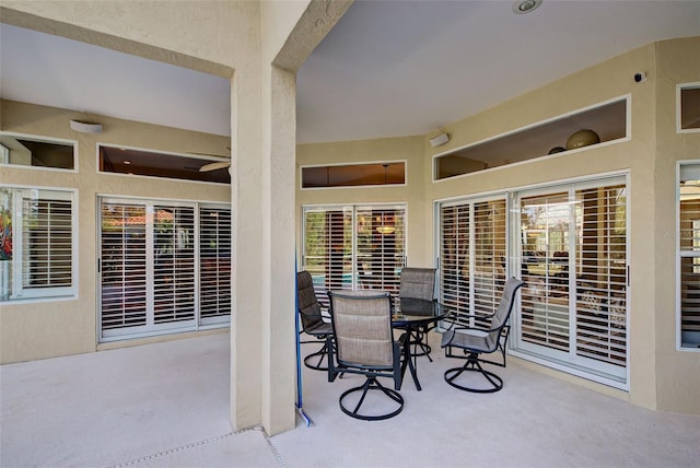 view of patio / terrace with outdoor dining space
