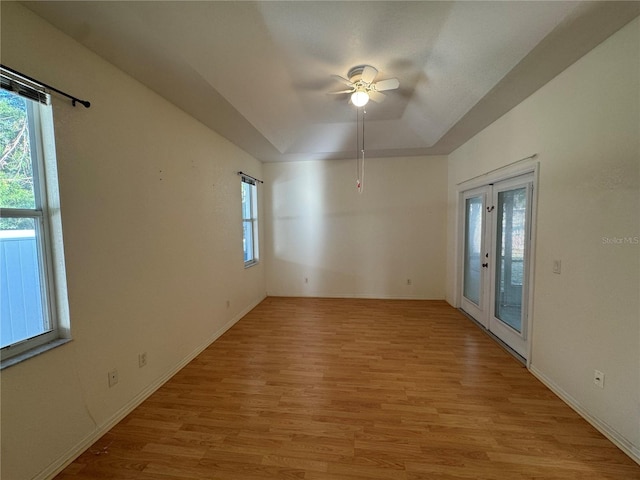 1483 Prairie Ter, North Port, FL 34286 - unfurnished room featuring a ceiling fan, light wood-style flooring, and baseboards