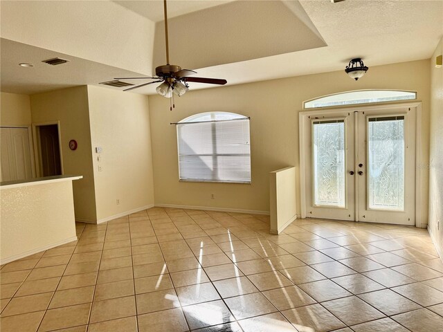 1483 Prairie Ter, North Port, FL 34286 - entrance foyer with healthy amount of natural light, light tile patterned floors, and a ceiling fan