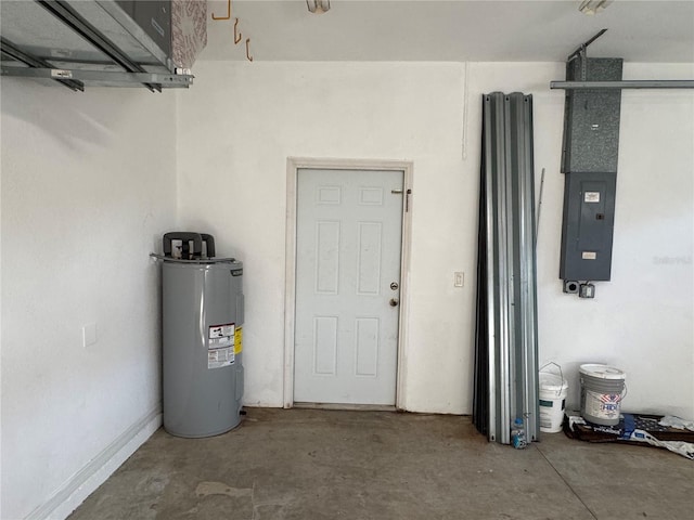 1483 Prairie Ter, North Port, FL 34286 - utility room featuring electric water heater and electric panel
