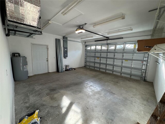 1483 Prairie Ter, North Port, FL 34286 - garage with water heater and a garage door opener