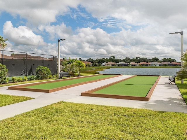 view of home's community with a game area and a residential view